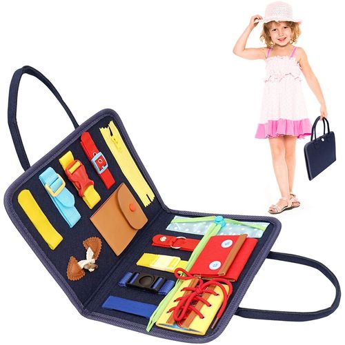 Busy Board Panneau Educatif Jouets, Éducatifs Montessori Enfants Tableau D'activité Apprendre À S'habiller Board D¿Activités