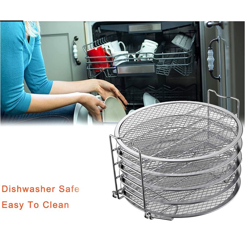 Grille de Cuisson Empilable en Acier Inoxydable  5 Couches ...