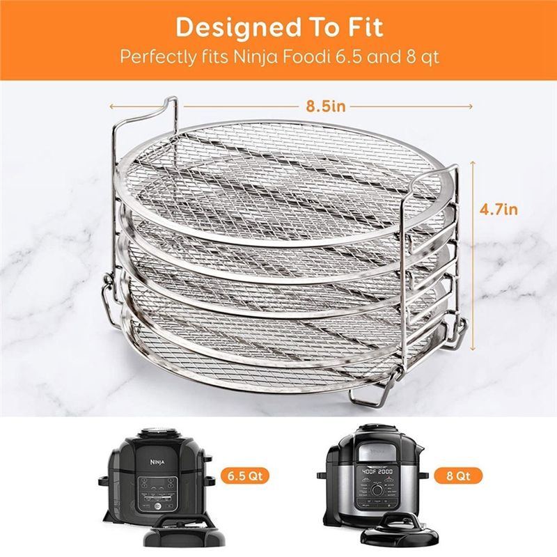 Grille de Cuisson Empilable en Acier Inoxydable  5 Couches ... - 5