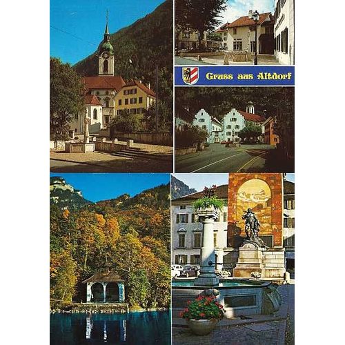 Suisse, Lot 2 Belles Cartes Postales Neuves, Vues D' Altdorf, Canton D' Uri, Patrie De Guillaume Tell.
