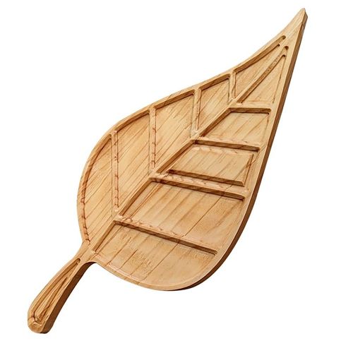 Accessoires de FêTe Plateau de Charcuterie en Forme de Feuille Fromage pour Ornement D'ApéRitif