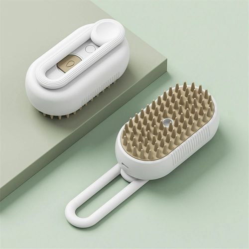 Brosse à Vapeur Rechargeable pour Chat Brosse à Vapeur Autonettoyante pour Chat Brosse à Lisser pour et Chiens