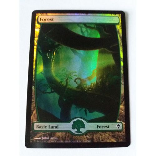 Foil - Forest - Mtg - Zendikar - 246