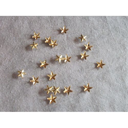 Etoiles Or À Griffes Pour Customisation (X 50)