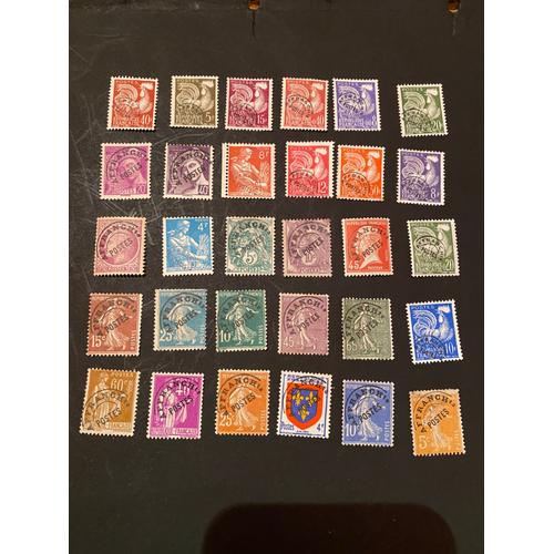 Timbres Préoblitérés Ayan Cirdulés 1922/1960 Lot 128p