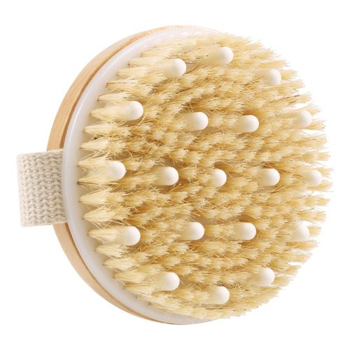 1 Paquet De Brosse Sèche Pour Le Corps, Brosse De Douche Brossage Humide Et Sec, Brosse Sèche Pour Cellulite Et Lymphatique, Épurateur Pour Le Corps Avec Doux 