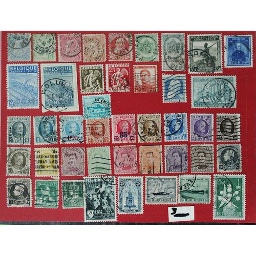 Lot De Timbres Anciens Belgique - Thèmes Variés