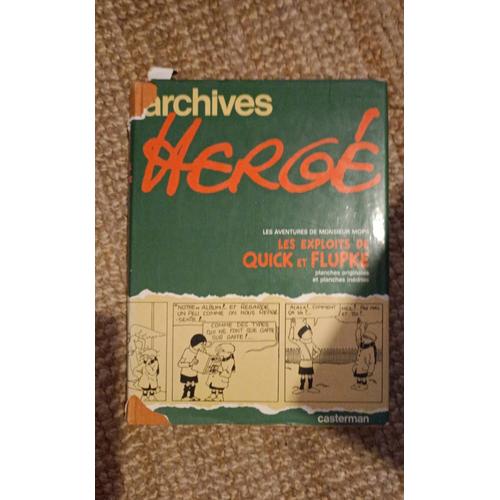 Archives Hergé Les Exploits De Quick Et Flupke