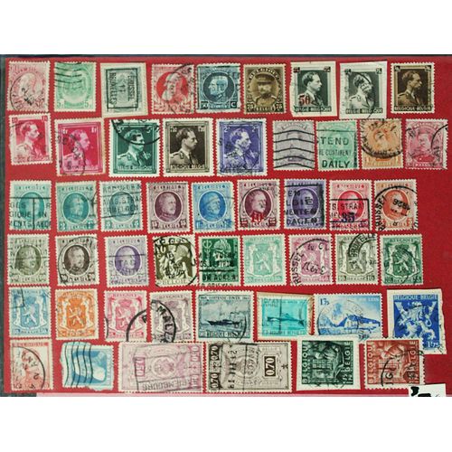 Lot De Timbres Anciens Belgique -Thèmes Variés