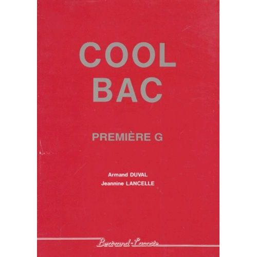 Cool Bac - Première G