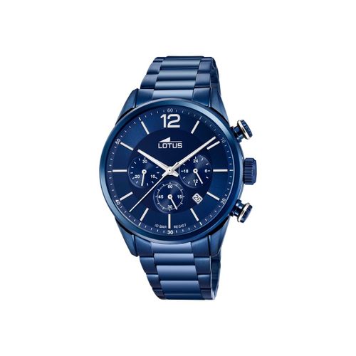 Montre Homme Lotus Chrono En Acier Bleu