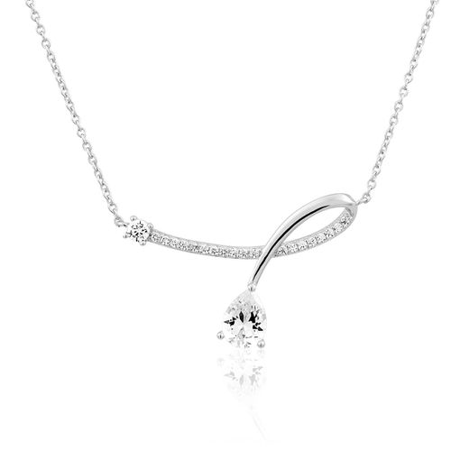 Collier En Argent 925/1000 Et Zircon