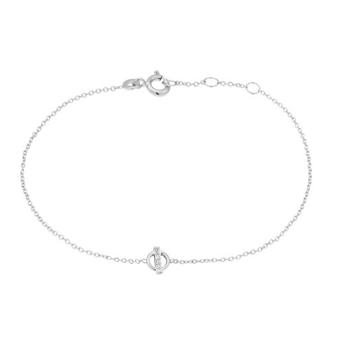 Bracelet En Argent 925/1000 Et Zircon