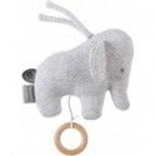 Mini Peluche Musicale Éléphant Jacquard - Nattou