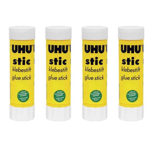 Uhu Lot De 4 Bâtons De Colle Sans Solvants 21 G