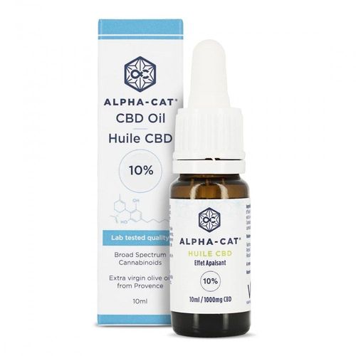 Huile De Cbd Alphacat 10 Ml 10% 