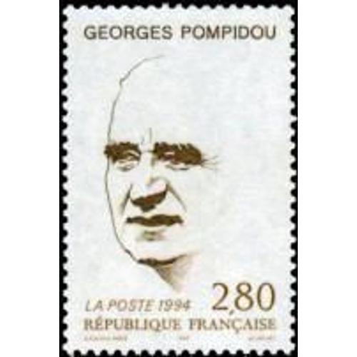 20ème Anniversaire De La Mort Du Président Georges Pompidou Année 1994 N° 2875 Yvert Et Tellier Luxe