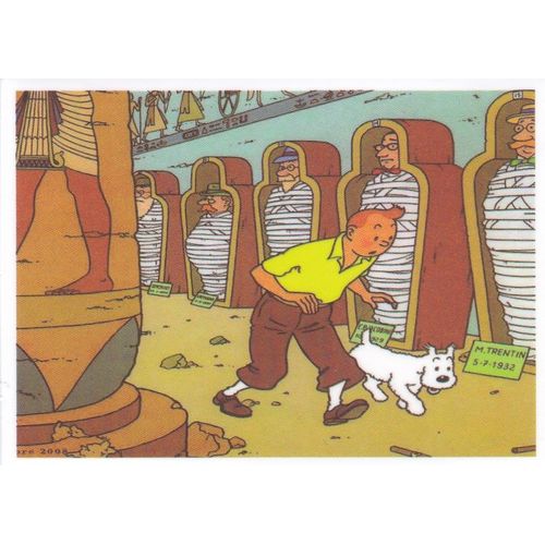 Autocollant - Tintin : Les Cigares Du Pharaon
