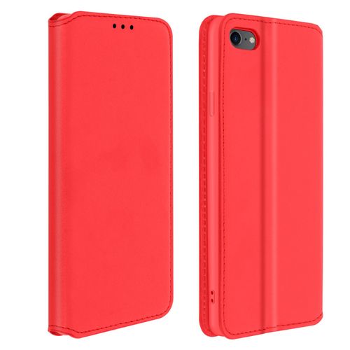 Housse Iphone Se 2022 / 2020 Et 8 / 7 Folio Portefeuille Fonction Support Rouge