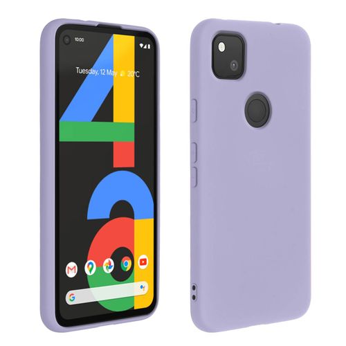Coque Google Pixel 4a Silicone Semi-Rigide Finition Soft Touch Violet
