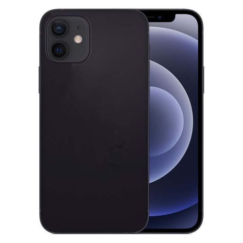 Coque Silicone Liquide Pour Iphone 12 - Noir