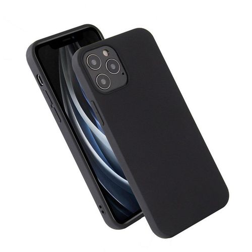 Coque Silicone Liquide Pour Iphone 12 Pro Max - Noir