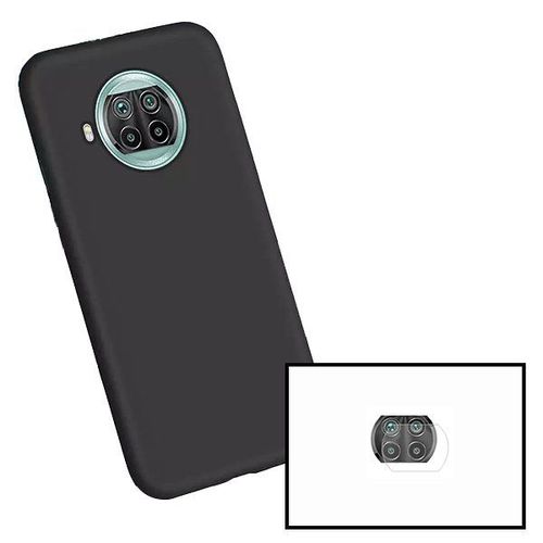 Kit Verre Trempé Pour Le Film Caméra Arrière + Coque Silicone Liquide Pour Xiaomi Redmi Note 9 Pro 5g