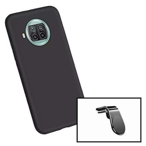 Kit Support Magnétique L Pour Voiture + Coque Silicone Liquide Pour Xiaomi Redmi Note 9 Pro 5g