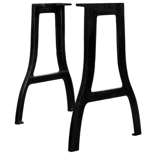 Vidaxl Pied De Table De Salle À Manger 2 Pcs Cadre En A Fonte