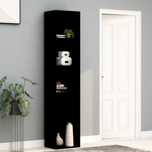 Vidaxl Bibliothèque Noir 40x30x189 Cm Bois D'ingénierie