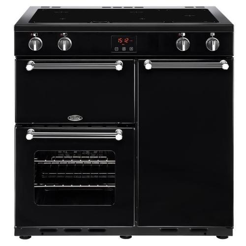 BELLING - PKENS90EIBLK - Piano de cuisson induction 90cm - 4 foyers - 14.9 kw - Fours électriques - Classe  A - 90x60x90cm - Noir