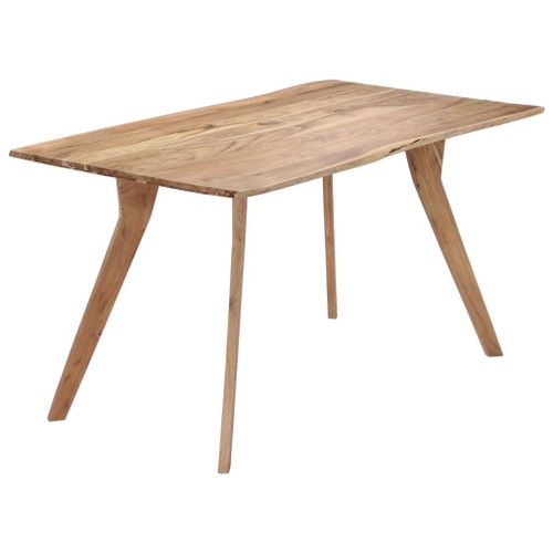 Vidaxl Table De Salle À Manger 140x80x76 Cm Bois D'acacia Massif