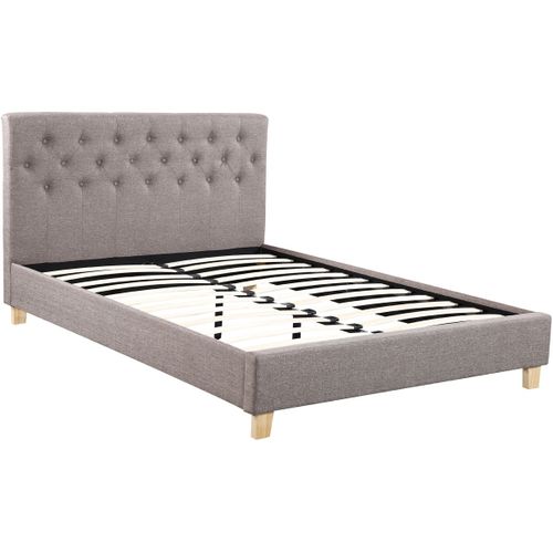 Lit Double "Emmy" - 140 X 190 Cm - Taupe