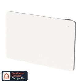Radiateur connecté électrique double coeur de chauffe GoodHome Sondrio blanc 1000W horizontal