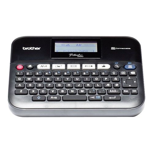 Brother P-Touch PT-D450VP - Étiqueteuse - Noir et blanc - transfert thermique - Rouleau (1,8 cm) - 180 dpi - jusqu'à 20 mm/sec - USB