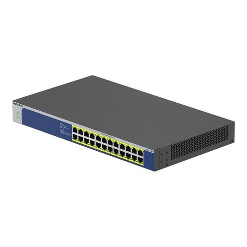 NETGEAR GS524PP - Commutateur - non géré - 24 x 10/100/1000 (PoE+) - de bureau, Montable sur rack - PoE+ (300 W) - CA 100 - 230 V