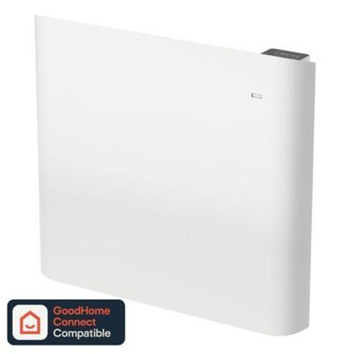 Radiateur connecté électrique à inertie sèche GoodHome Florya blanc 1500W horizontal