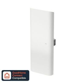 Radiateur connecté électrique à inertie sèche GoodHome Florya blanc 1000W vertical