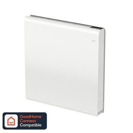 Radiateur connecté électrique à inertie sèche GoodHome Iriya blanc 1000W horizontal