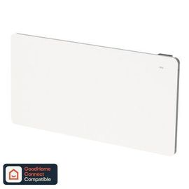 Radiateur connecté électrique double coeur de chauffe GoodHome Sondrio blanc 1500W horizontal