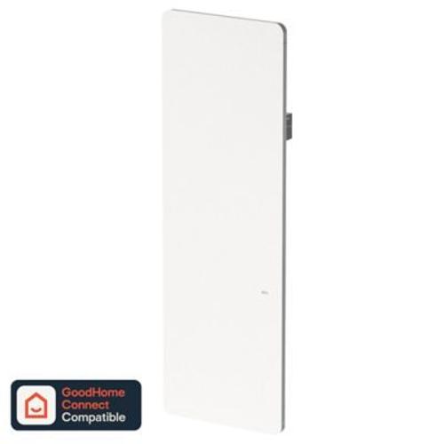 Radiateur connecté électrique double coeur de chauffe GoodHome Sondrio blanc 2000W vertical