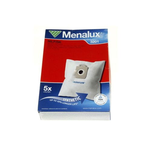 Lot 5 sacs + 1 filtre moteur Aspirateur (9001961854 BRANDT THOMSON NILFISK)