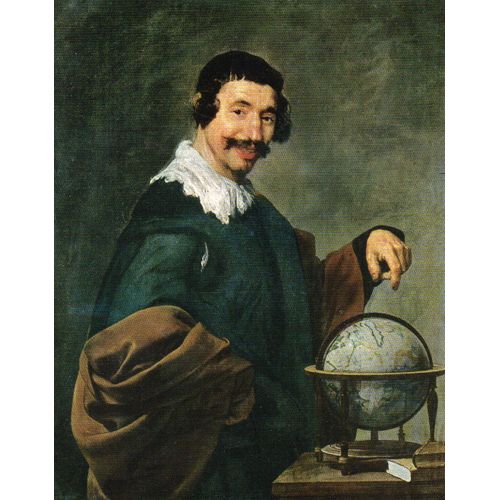 Cpa Milieu Xx Eme Siecle - Theme Musees Peintures - Rouen - Seine Maritime - 76 - Diego Rodrigez De Silva Y - Velasquez - Democrite Ou L'homme A La Mappemonde - Non Ecrite - Edition Des Musees ***