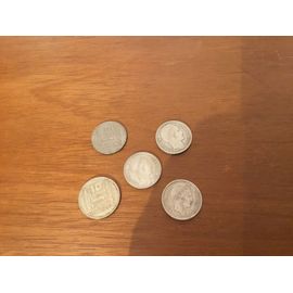 Lot De 5 Pièces De 10 Francs 1949
