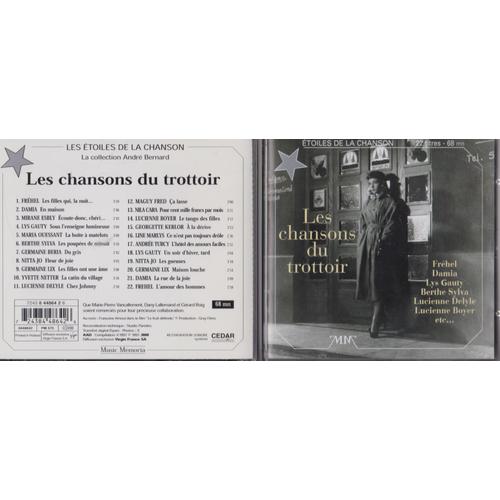 Cd Les Chansons Du Tottoir 22 Titres 68' - Frehel Damia - Lys Gauty - Maria Ouessant - Berthe Sylva - Germaine Beria