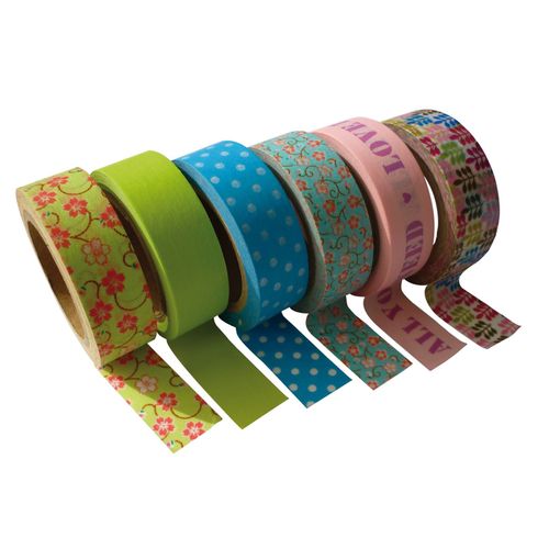 Masking Tape 1,5 Cm 6 Rubans Printemps - Graine Créative
