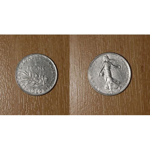 Pièce 1 Franc Semeuse 1960 - Petit 0