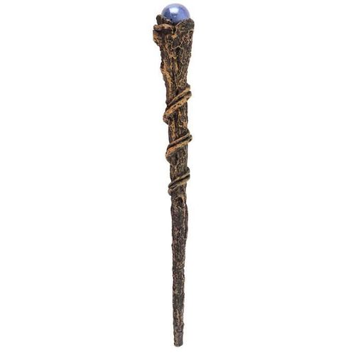 Baguette Magique Forme De Branche Avec Sphère Violette - Environ 24 Cm