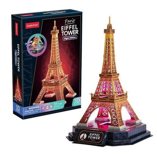 Puzzle 3d, Tour Eiffel Led, Maquette A Construire, Puzzle 3d Adulte Et Puzzle 3d Enfant, Puzzle Enfant 8 Ans, Maquette Jouet Enfant