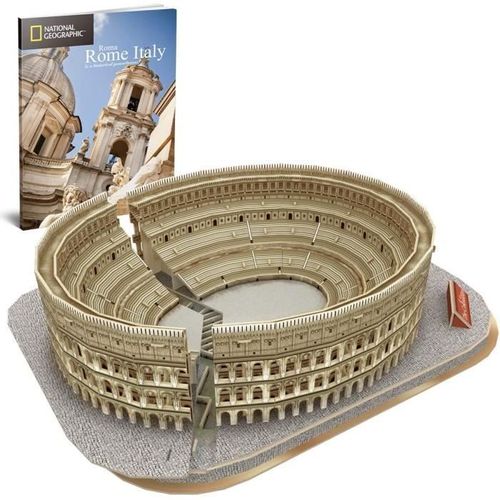 Puzzle 3d Colisée Romain - Xtrem Raiders - Guide De Rome Inclus - Pour Enfant - Architecture Et Monument